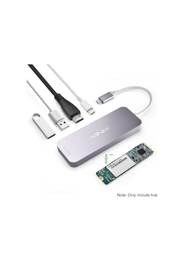 Minix Neo 240 GB SSD Harici Depolama ve Çoklu USB C Hub Port