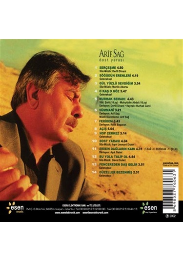 Arif Sağ - Dost Yarası (Cd)