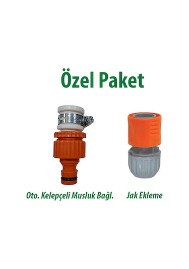 Oto.kelepçeli Musluk Bağl. Kod:128 Ve 1/2" Jak Ekleme Kod:180