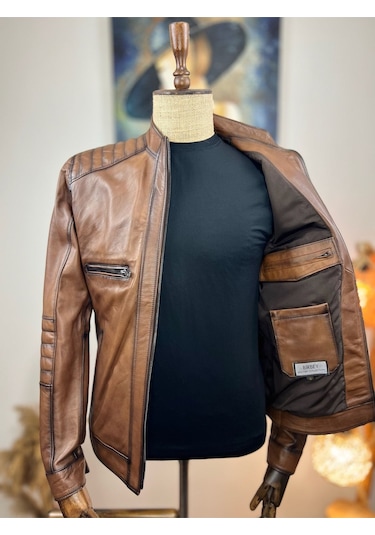 Always Leather Usta İşi Özel Dikim %100 Hakiki Deri 1803340003 Kahverengi