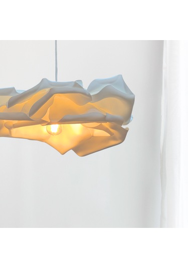 Vehha Tasarım Eva Beyaz Modern Sarkıt Avize Beyaz