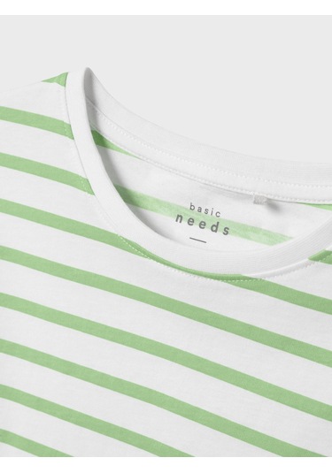 Name It Nkfvitanni Ss Short Rlx Top Unisex Çocuk T-shirt 13241646 Yeşil