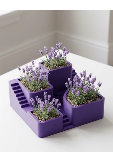 3d Kaktüs Saksısı Modern Çok Bölmeli Dekoratif Tasarım