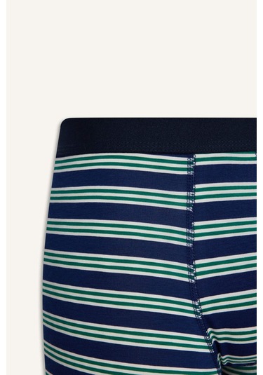 Defacto Regular Fit Çizgili 3lü Boxer E0123ax25aunv135 Lacivert