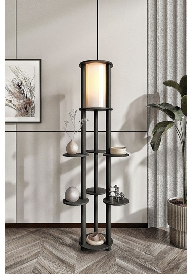 Ravilo Volante Raflı Lambader Siyah Siyah