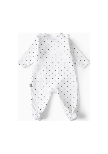 Boumini Bebek Patikli Tulum Gri Puantiyeli-gri Puantiye Gri