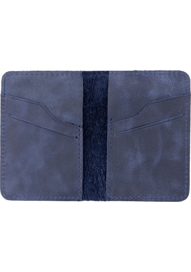 Enrico Slim Deri Kartlık Tn5 Antik Mavi