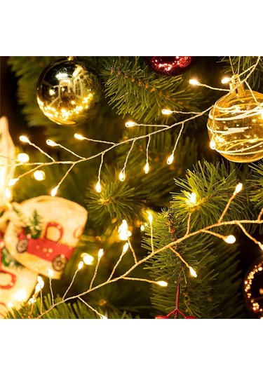 6 Metre 200 Led Gün Işığı Uzaktan Kumandalı, 8 Modlu Usb Peri Işığı