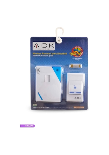 Ack 32 Melodili Uzaktan Kumandalı Zil AY30-02019