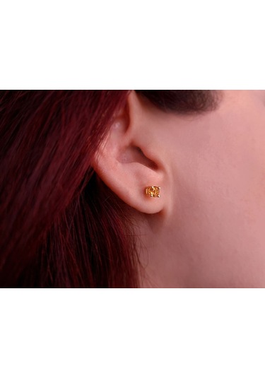 Sirius Sitrin Tektaş Küpe 0823E0050