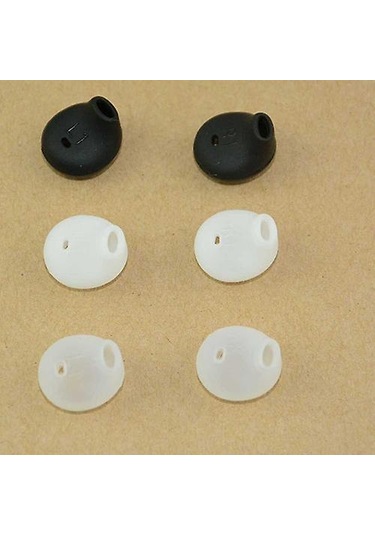 Samsung Active Galaxy Uyumlu S6 S7 Edge Level U Kulaklıklar İçin Kulaklık Jeli 3 Çift Siyah