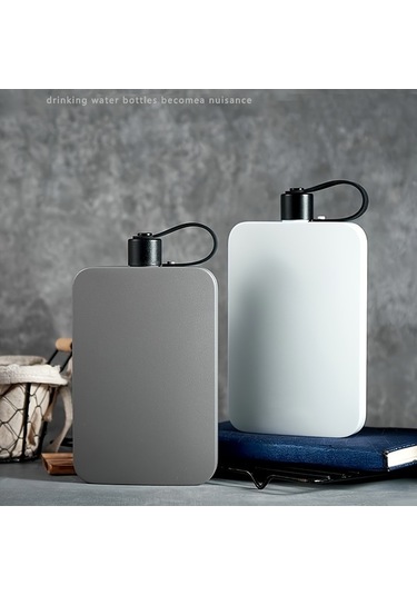 Ebitda 500ml Sızdırmaz Çelik Termos, İçecekler İçin, Gri Gri