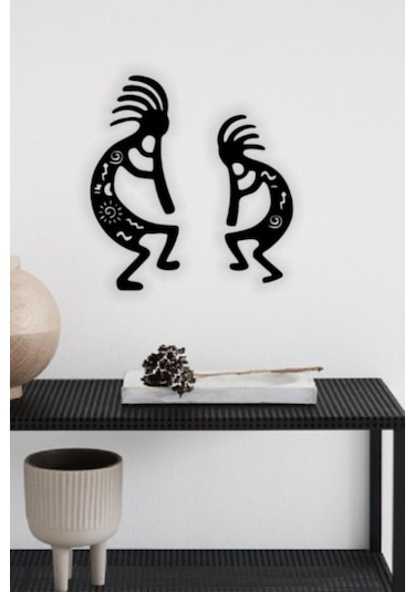 Kokopelli Tablosu 2 Li Kokopelli Duvar Tablosu Duvar Dekoru