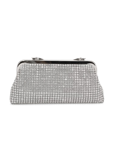 Guja 25kc1284 Kadın Taşlı Abiye Çanta Gümüş Gümüş