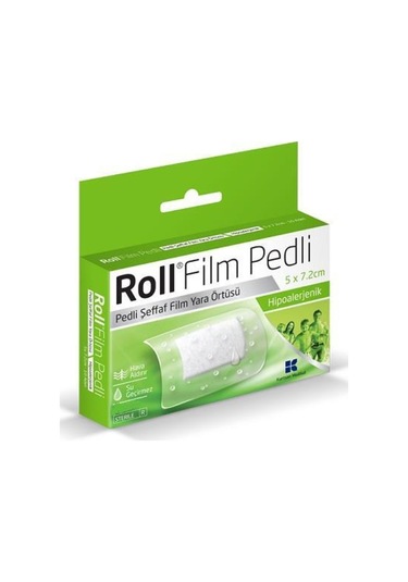 Roll Film Pedli 5X7.2 Cm 10Lu Steril Yara Örtüsü Su Geçirmez