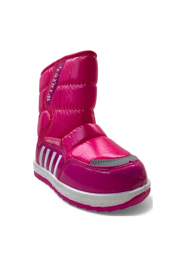 077 Bebek İçi Kürklü Kar Botu Fuşya