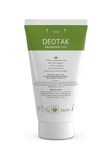 Deotak Plus Ekstra Koruma 7 Güne Kadar Etkili Krem Deodorant 35 ML x 2 Adet