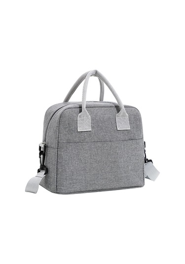 Öğrenci Yalıtımlı Öğle Yemeği Kutusu Gri Öğle Yemeği Çantası Çok Renkli