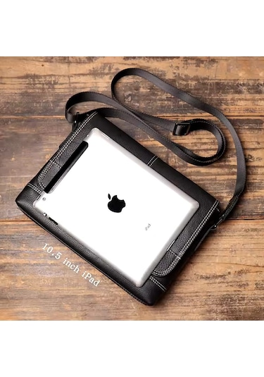 Newish Polo Erkek Siyah Deri El Ve Omuz Çantası New316 Siyah