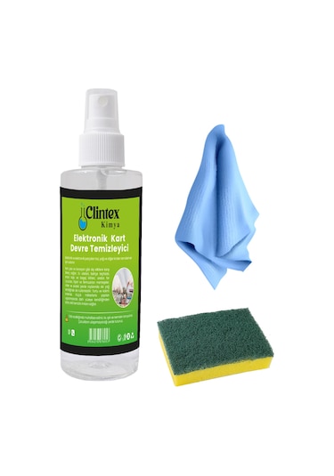 Clintex Kimya Elektronik Devre Kart Temizleyici Yağsız Set 200 Ml