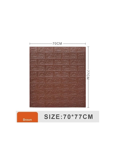 Novahub Kahverengi 10/20 Adet 70 77cm3d Kendinden Yapışkanlı Duvar Çıkartmaları, Ev Dekorasyon Çıkartmaları, Su Duvar Sticker Dğ. 56360823 Kahverengi Kahverengi