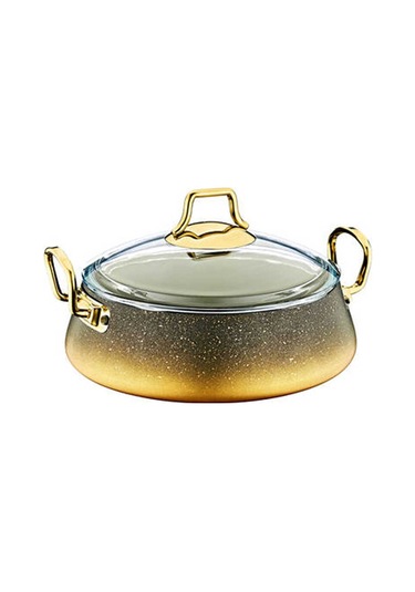 Oms 3042 Keops 9 Parça Granit Tencere Seti Gold