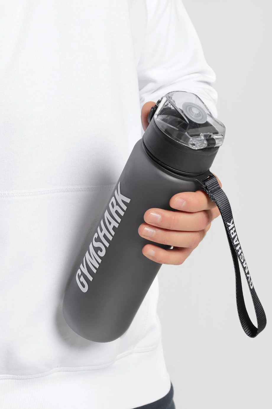 1 Litre Ölçü Göstergeli Spor Su Şişesi Siyah