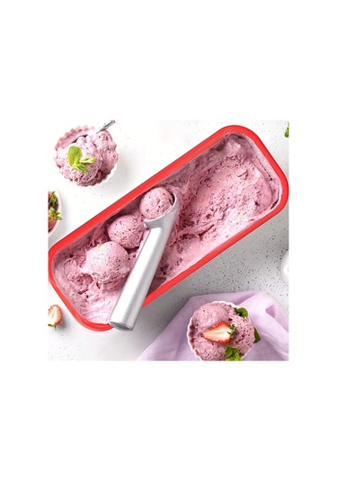 1 Adet Dikdörtgen Çift Dondurma Kapaklı Kutu Ev Yapımı Dondurma Mor
