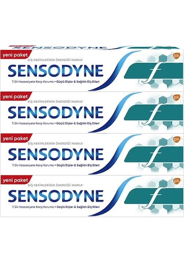 Sensodyne F Florürlü Diş Macunu 100 ML x 4