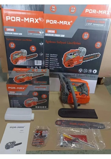 Pormax LD858C 25 CC Benzinli Ağaç Kesme Makinesi