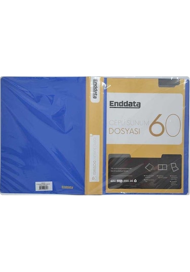 Enddata Ön Cepli Sunum Dosyası 60'lı Mavi 1260-1