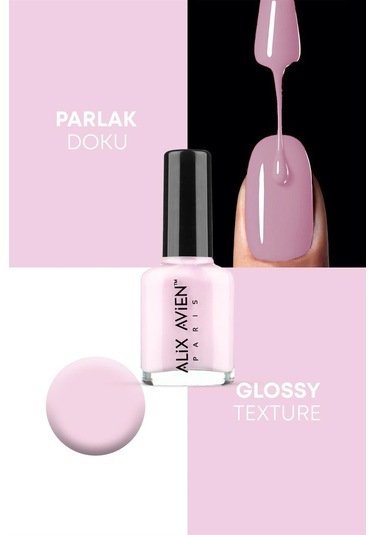Alix Avien Toz Pembe Oje 59 Yüksek Pigmentli Uzun Süreli Kalıcılık Hızlı Kuruma Nail Lacquer 59