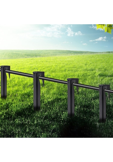 300 Adet 8.5 Cm Çim Biçme Makinesi Zemin Zımba Kenar Kazıkları Plastik Yard Bahçe Sınır Tel Ankraj Mandalları