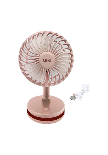Ranyeek Abs Materyal Mini Masa Fanı - 3 Hızlı Ayar, Ultra Sessiz, Şarj Edilebilir - Ev, Ofis, Seyahat İçin Serinletici
