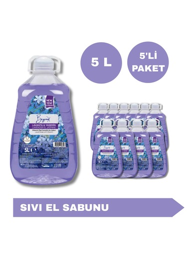 Beginox Lavanta & Yasemin Sıvı El Sabunu 4 x 5 L