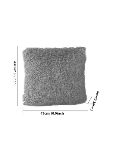 Monyee 2 Adet Plüsh Kumaş Yastık Kılıfı - Yumuşak, Isınabilir, Ev Dekorasyonu İçin Koltuk, Yatak, Pencere Oturma Alanı Uygun - 43x43 Cm Haki