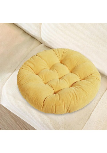 Suntek Büyük Koltuk Minderi 55cmx55cm Ofis Koltuğu Sarı Için