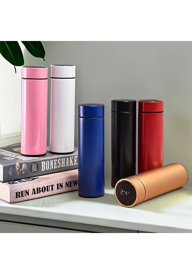 Willowhaven Pembe 304 Paslanmaz Çelik Termos Sıcaklık Göstergeli 16.9oz Seyahat Bardağı Pembe