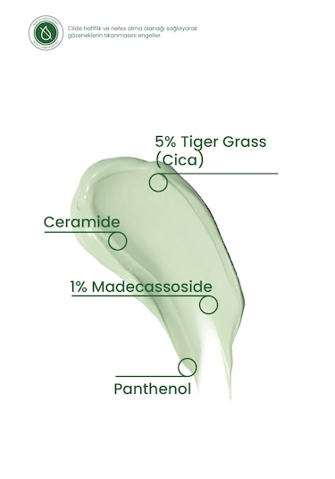 Cosmogenesis Labs Ton Eşitleyici Tiger Grass Bariyer Onarıcı ve Nemlendirici Koruma Vegan Cica Krem SPF15 15 ML