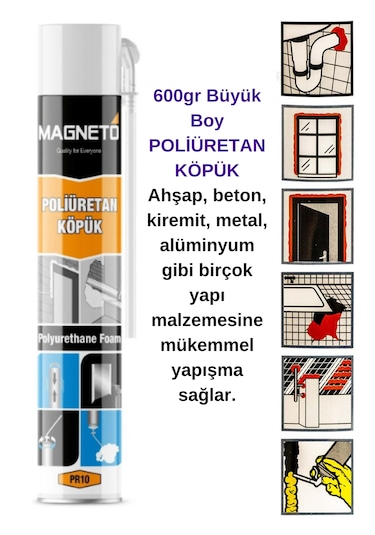 Pu Poliüretan Köpük 600 Gr