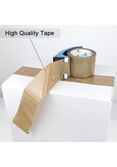 3 İnç Kahverengi Paketleme Bandı, 6 Dolum Hareket, Nakliye Ve Depolama İçin Geniş Ambalaj Bandı, 2,4 Mil X 60 Metre 6