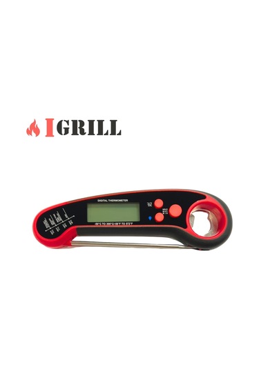 Profesyonel Su Geçirmez Hızlı Sıcaklık Ölçer Gıda Termometresi Kırmızı
