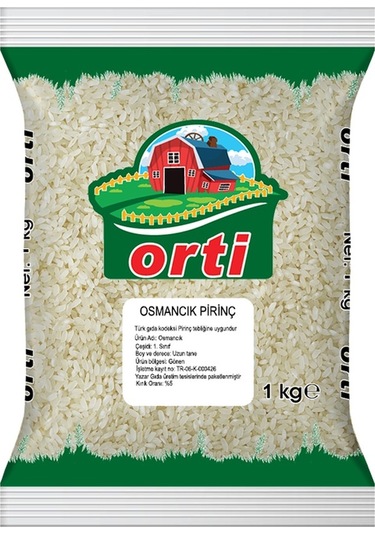 Orti Osmancık Pirinç 1 KG
