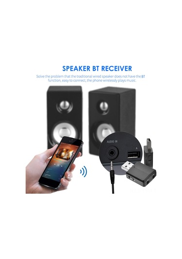 Geeksen Siyah Bt 5.0 Ses Transmitter Ve Receiver, Tv/ses Sistemi İçin Kablosuz Verici Ve Alıcı, 15m Menzil, Tx/rx Modu