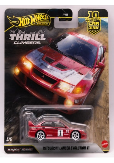 Hot Wheels Thrill Climbers Mitsubishi Lancer Evolution Vı Kırmızı