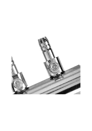 Qingmipy Akvaryum Ve Su Ürünleri İçin Paslanmaz Çelik Hava Akışı Ayarlayıcı - 8mm Giriş 4mm Çıkışlı 2 Lü Parçalı Hava Dağıtıcı Valfi