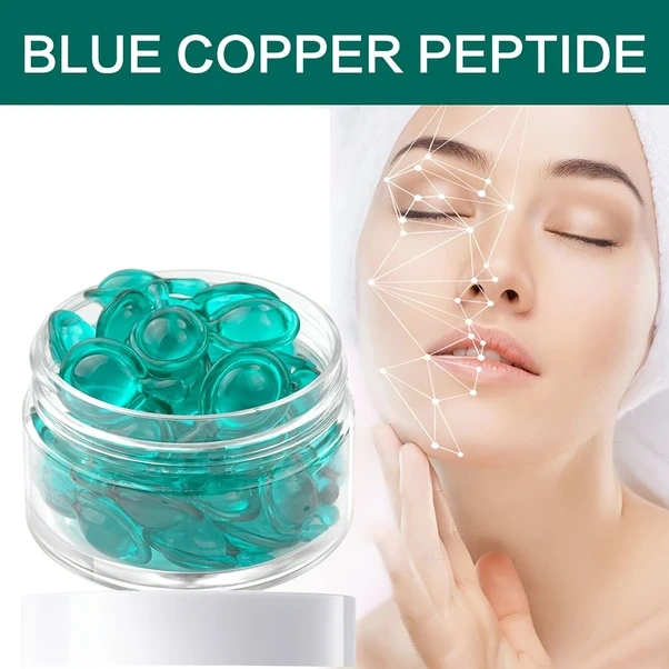 Gateesat Mavi Bakır Peptit Hyaluronik Asit Jel Serum 30 Kapsül Nemlendirici