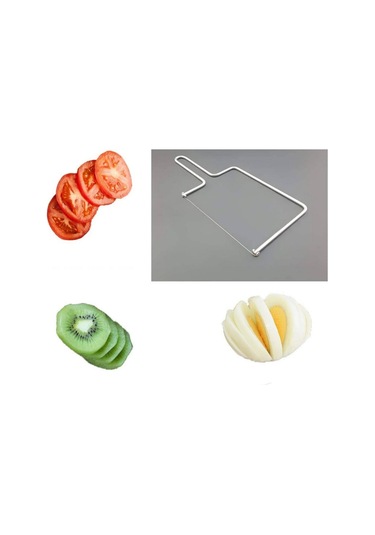 Zhlhome Peynir Çikolata Kek Sebze Kesici Dilimleyici Gümüş