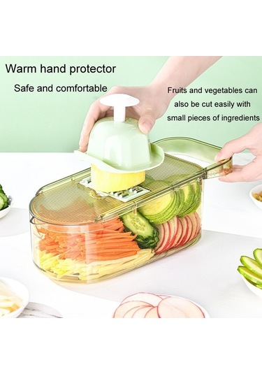 Primepickings Mutfak El Korumalı 3 Bıçaklı Meyve-sebze Dilimleyici, Patates Ve Salatalık Kesici Diğer