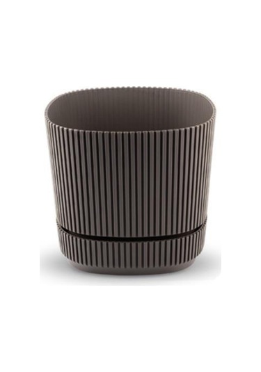 Omnipazar Krs-242 Pera Kare Dekoratif Kaktus Sukulent Saksı 1,20 Litre No 2 Kahverengi